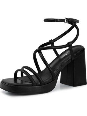 Stylish Chunky Platform Heels - 3.9" Strappy High Heel Sandals for Women